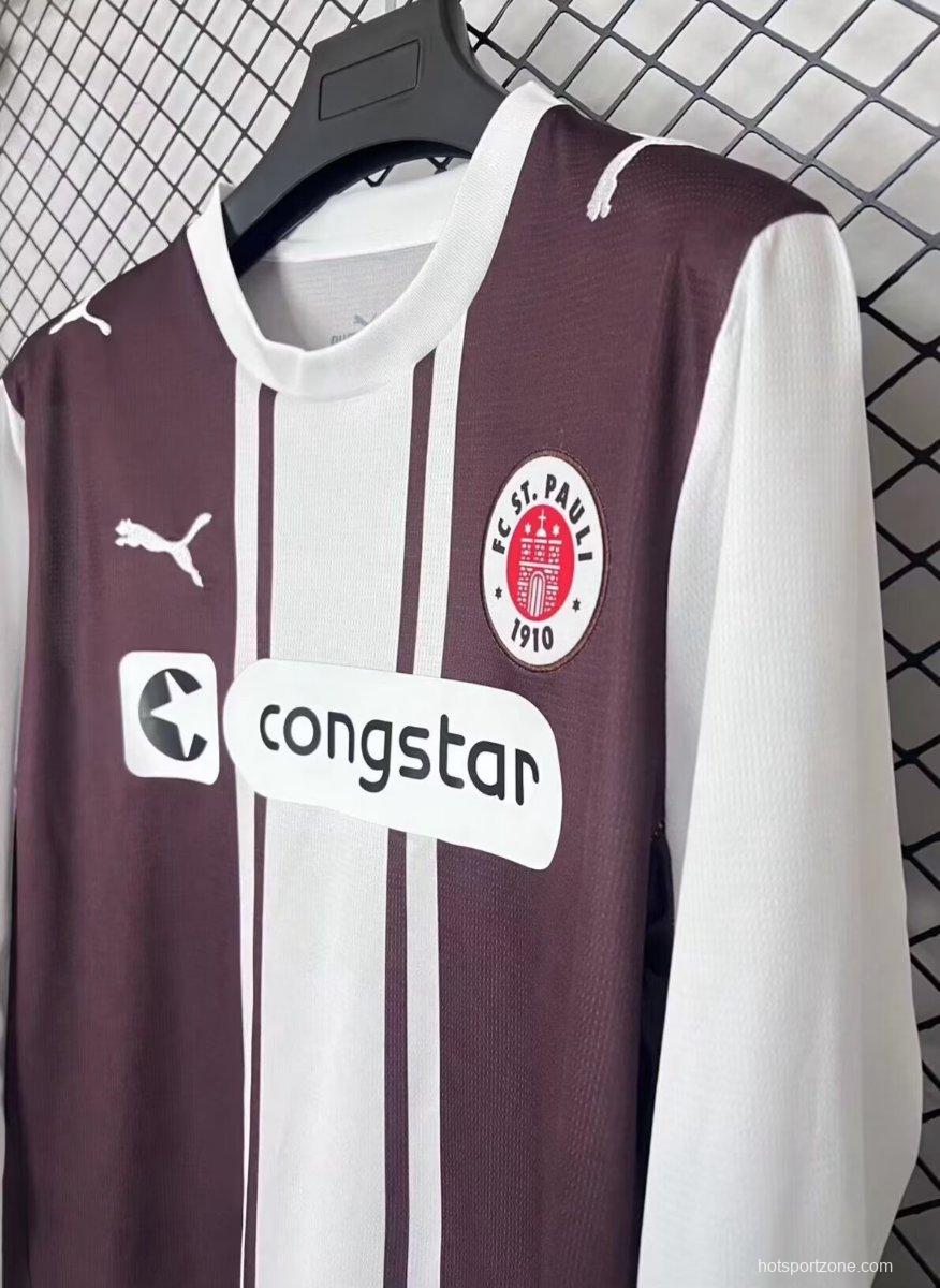 25/26 FC St. Pauli Brown 1970s Remake Special Long Sleeve Jersey