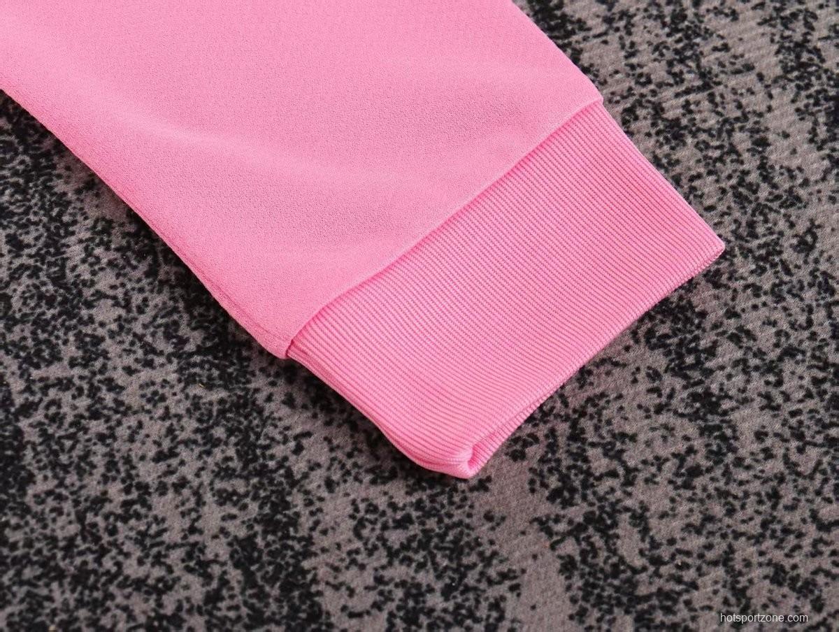 Retro 12/13 Kids Santos Away Pink Long Sleeve Jersey