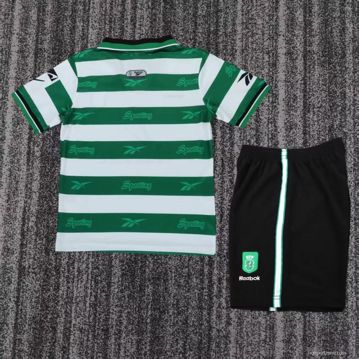 Retro 99/00 Kids Sporting Lisbon Home Jersey