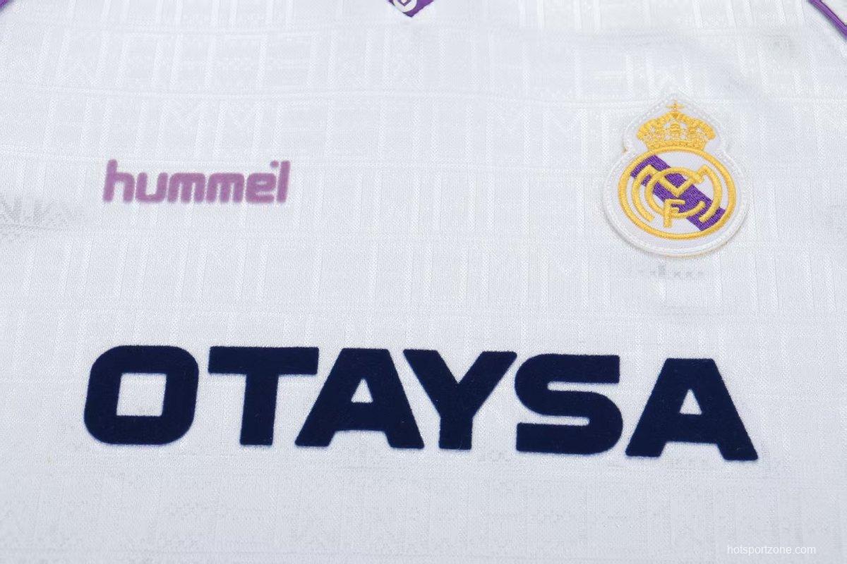 Retro 90/92 Kids Real Madrid Home Jersey