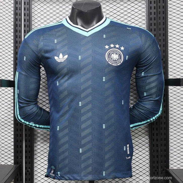 Player Version 2026 Germany Away Navy Blue  Long Sleeve Jersey