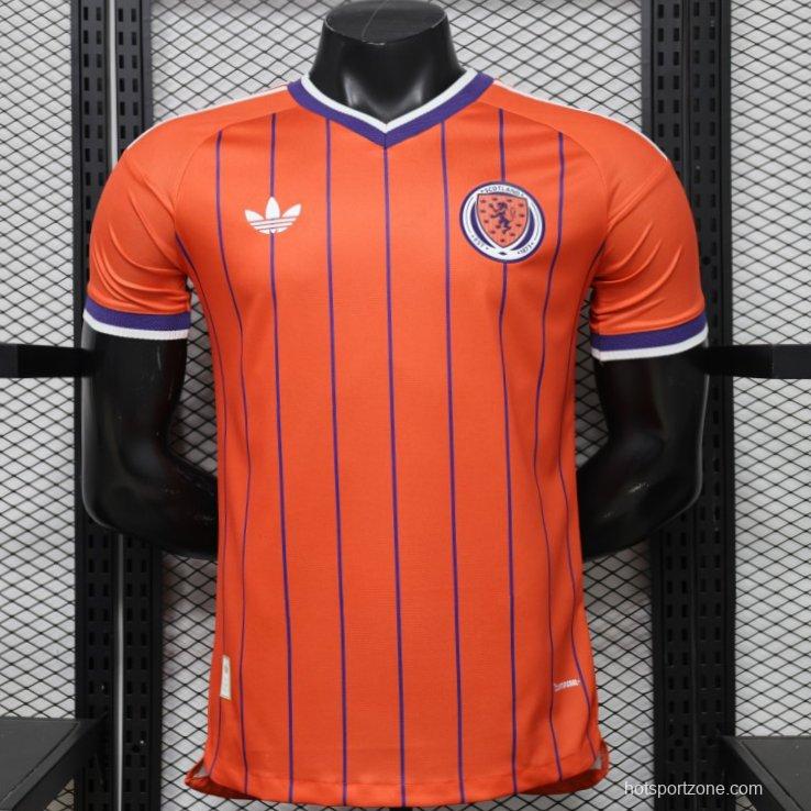 Player Version 26/27 Scotland Away Orange with Purple Pinstripe Jersey
