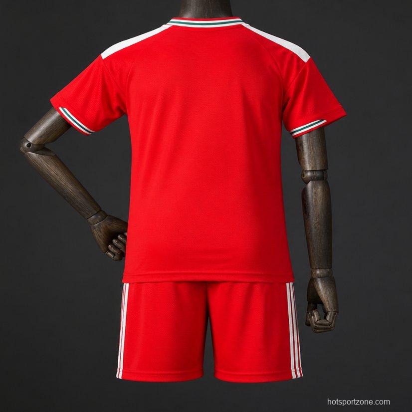 2026 Kids Wales Home Jersey