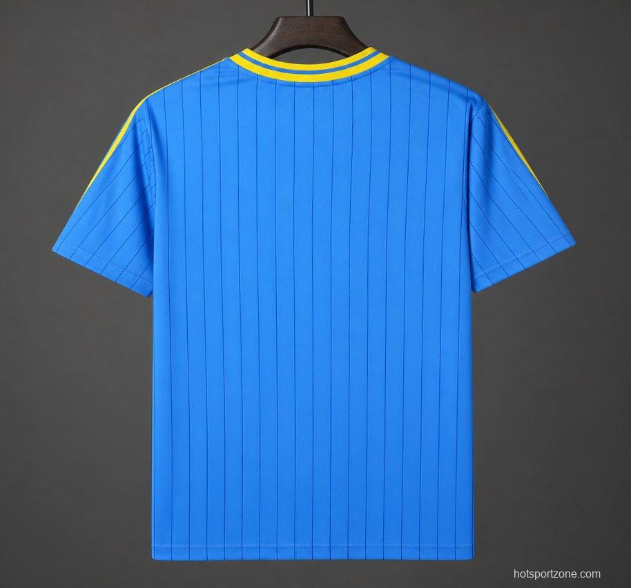 2026 Adidas Originals Colombia Terrace Icons Blue Jersey