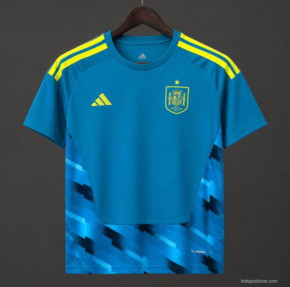 2026 Spain Blue Goalkeeper Jersey