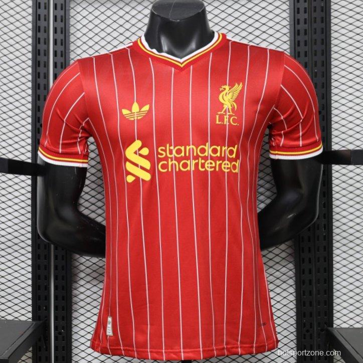 Player Version 26/27 Liverpool Red with White Pinstripe Home Jersey