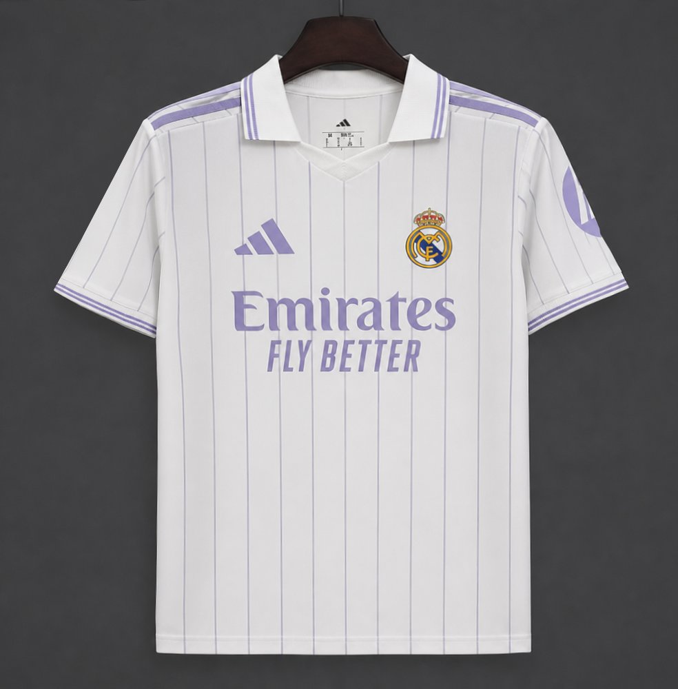 26/27 Real Madrid Vintage Style White POLO Jersey