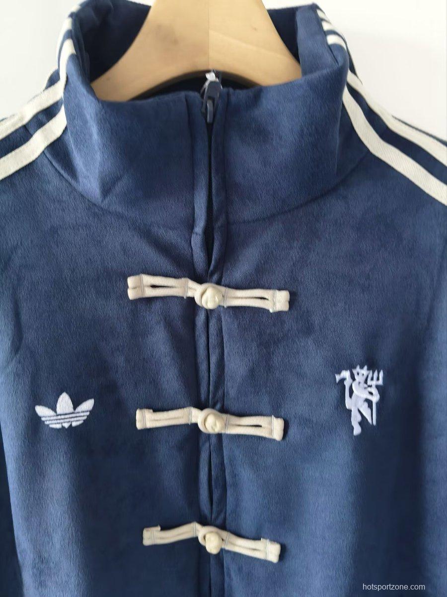 26/27 Manchester United  x Adidas New Year Limited Edition Navy Track Jacket
