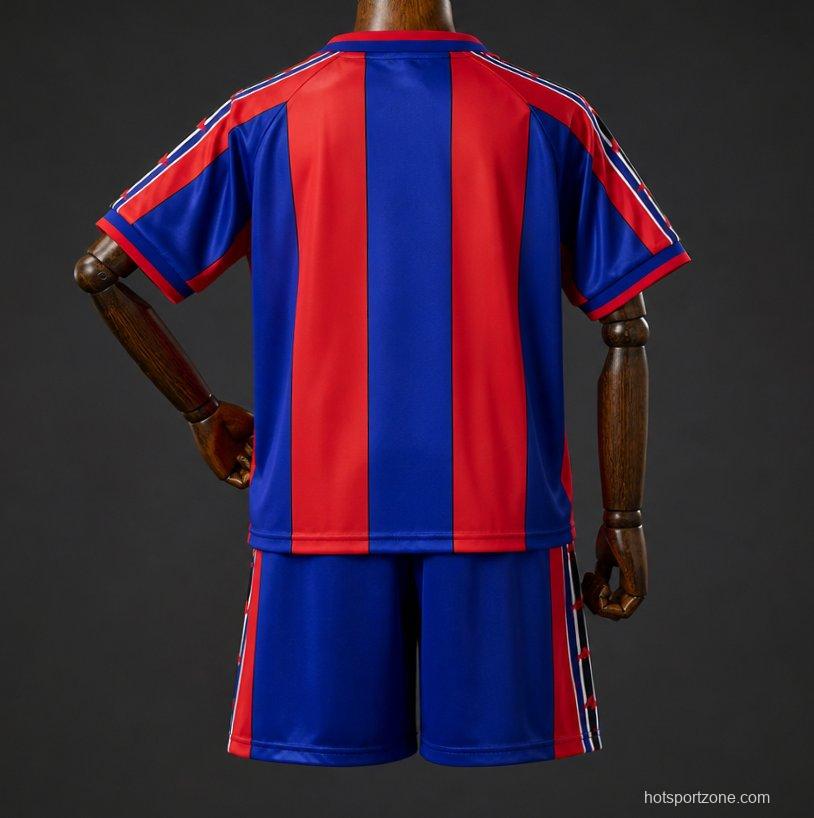 96/97 Kids Barcelona Home Retro Kit Jersey Size 16-28