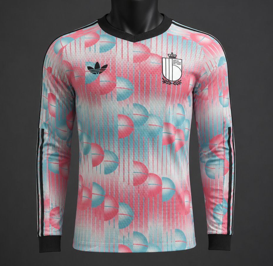 Player Version 2026 Belgium Away Long Sleeve Jersey