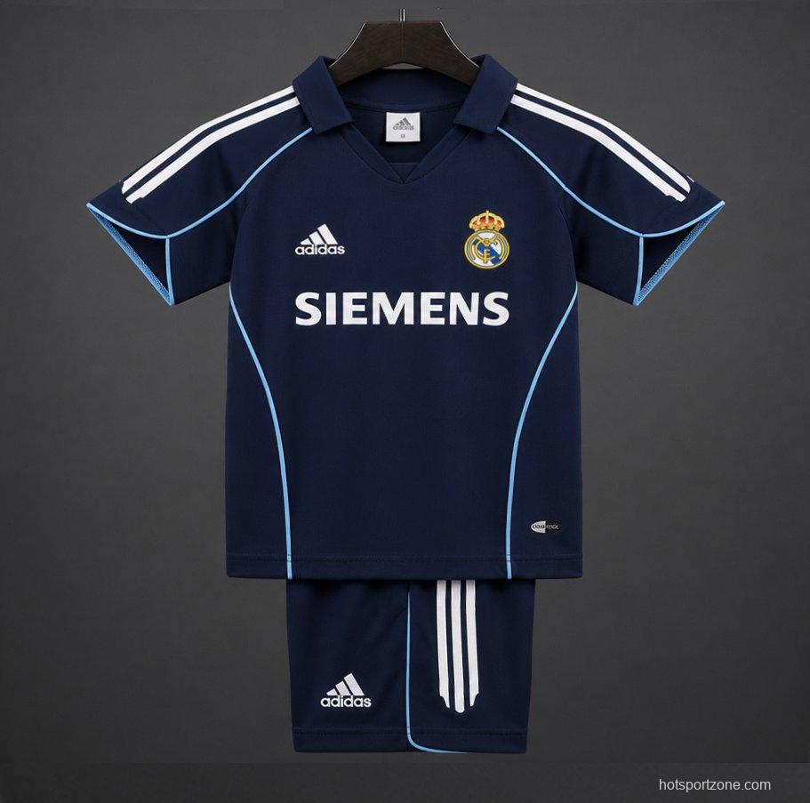 Retro Kids 05/06 Real Madrid Away Jersey