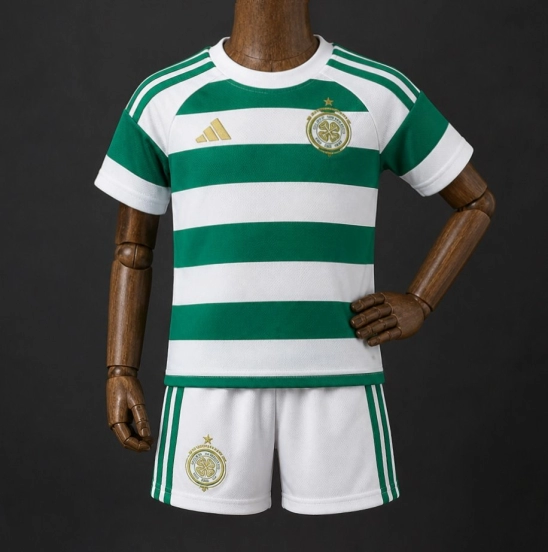 26/27 Kids Celtic Home Jersey -No Sponsors