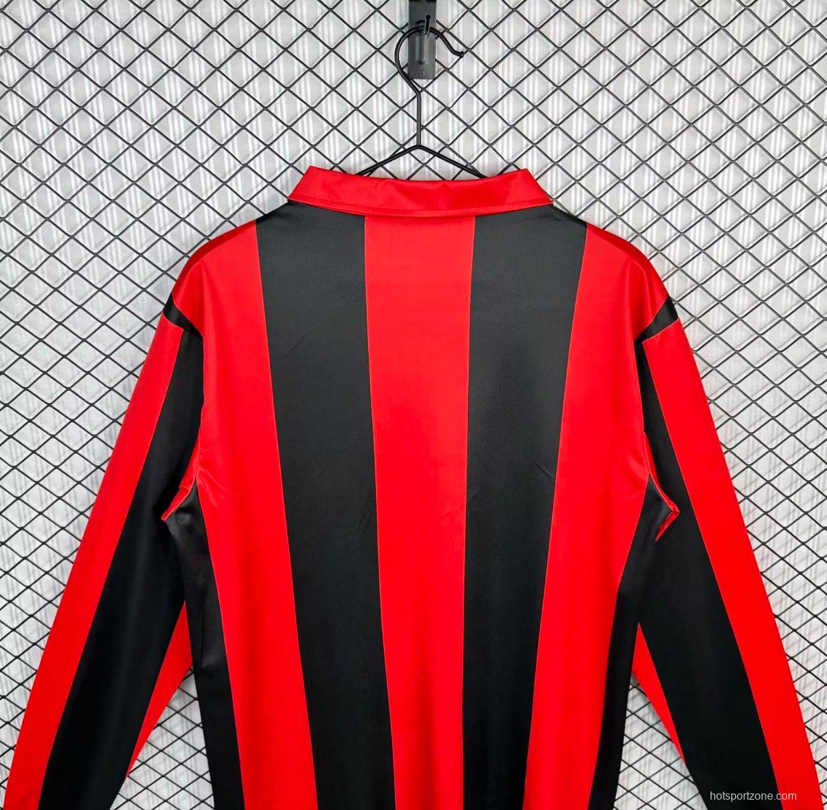 Retro 88/89 Eintracht Frankfurt Home Long Sleeve Jersey