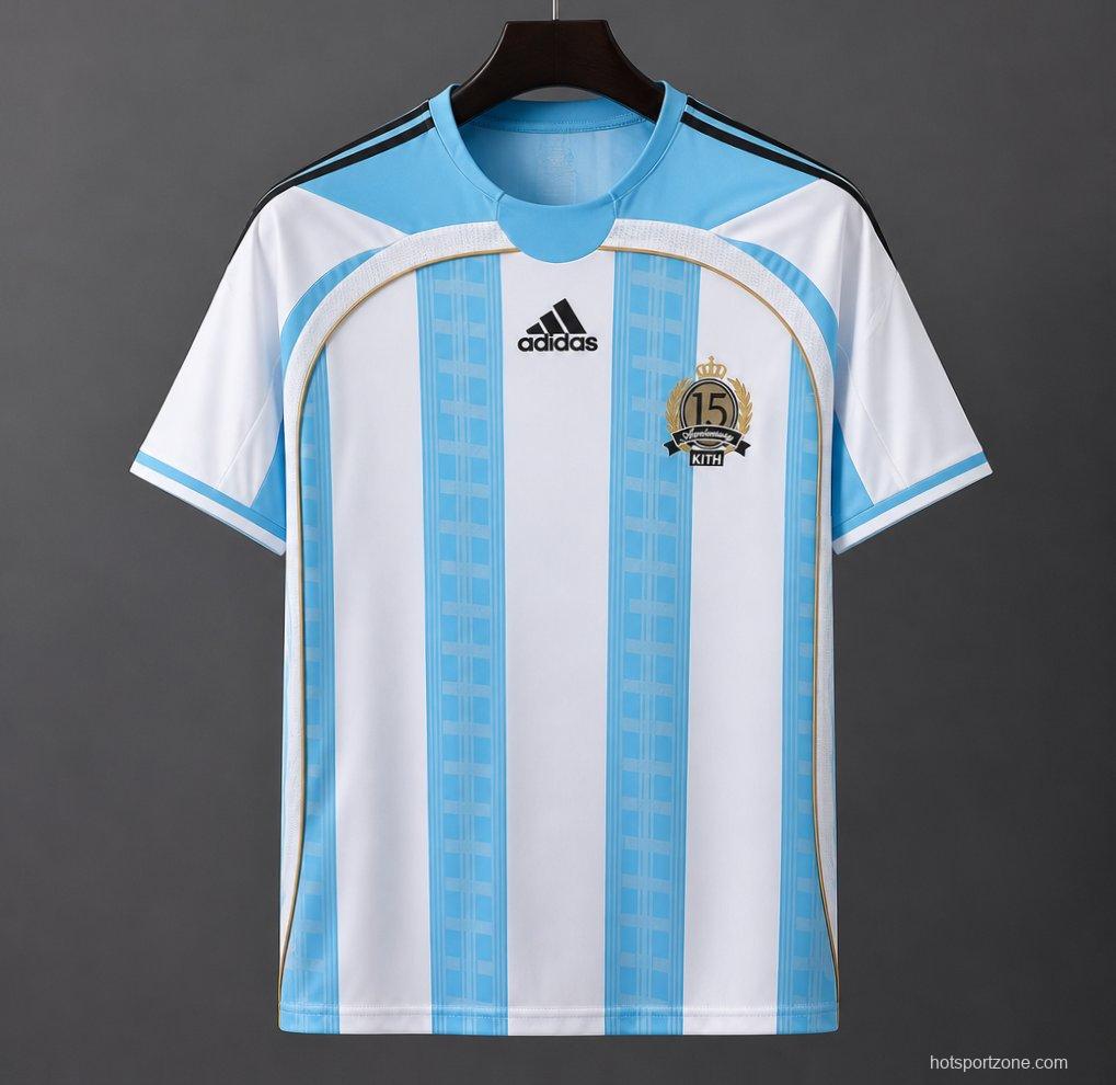 2026 Argentina Kith x Messi x Adidas 15th Anniversary Special Jersey