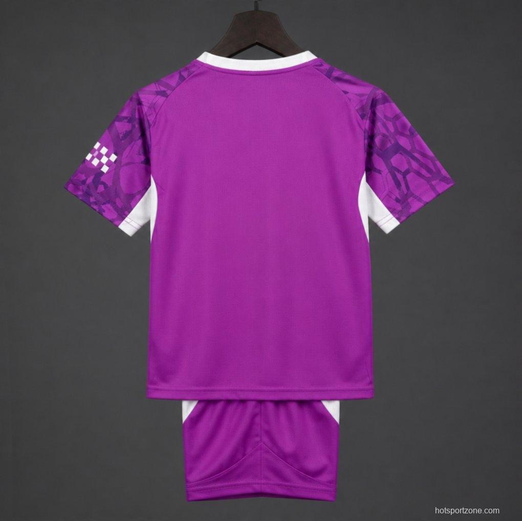 26/27 Kids Manchester City Goalkeeper Electric Orchid Jersey