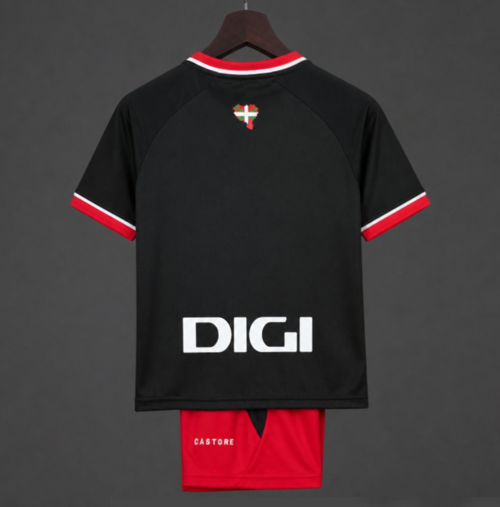 26/27 Kids Athletic Bilbao Away Black Jersey
