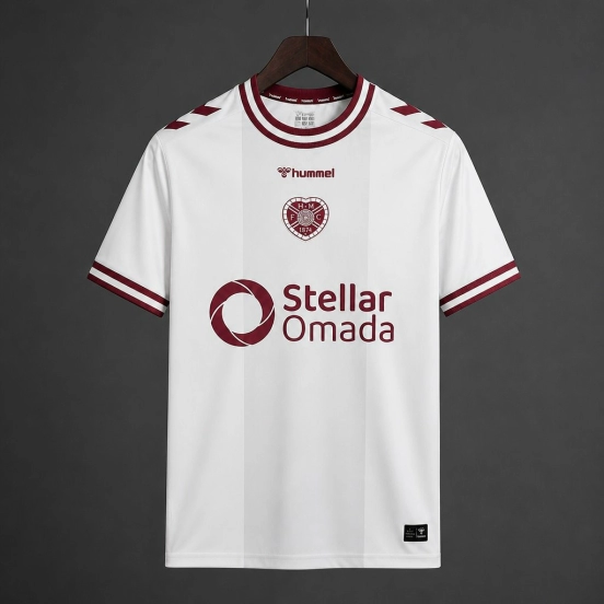 26/27 Heart of Midlothian FC Away White Jersey