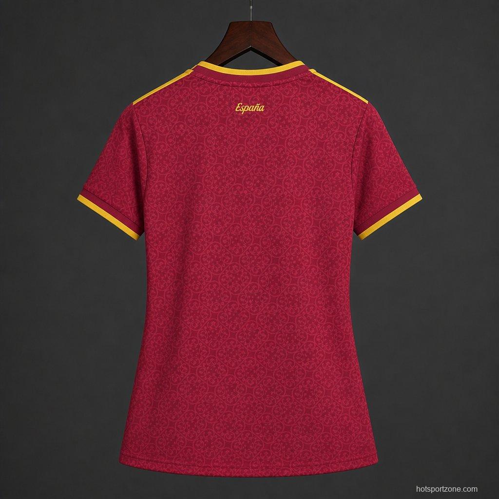 2026 Womens Spain Away Red Special Edition Jersey