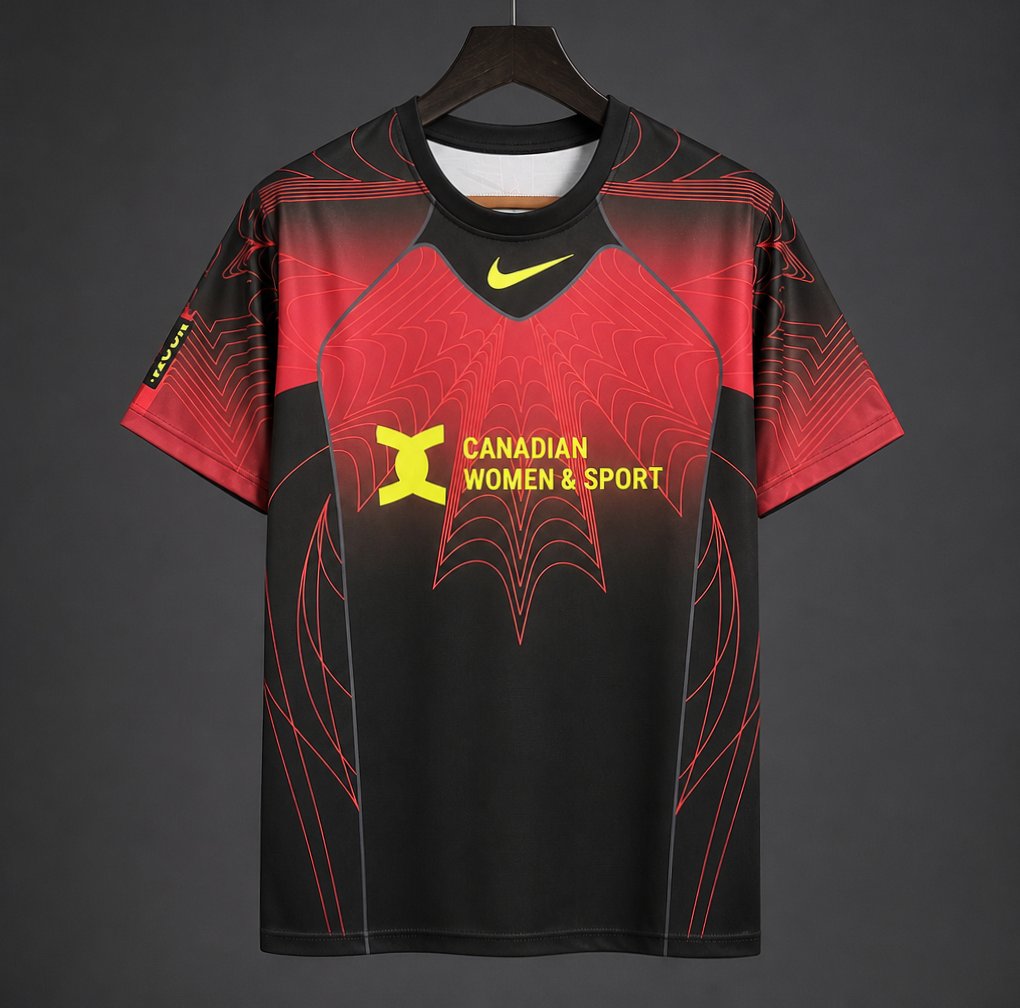 2026 Canada World Cup Black/RED Pre-Match Jersey