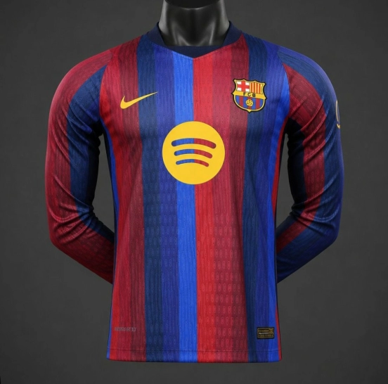 Player Version 26/27 Barcelona Long Sleeve Home Jersey