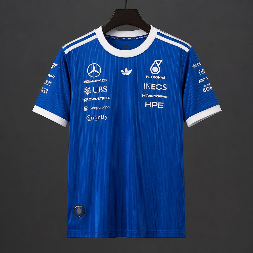2026 F1 Mercedes-AMG Petronas F1 Team Blue Training Jersey