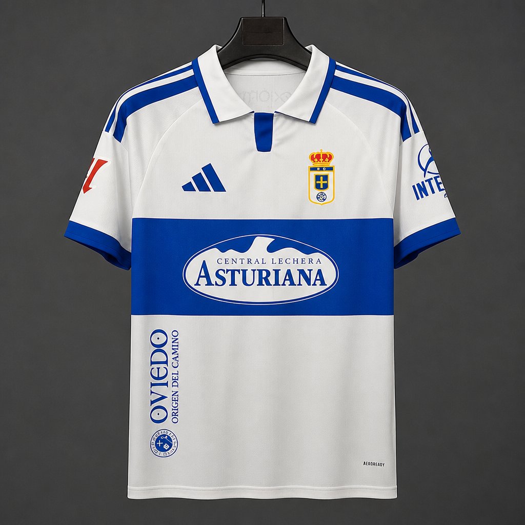 26/27 Real Oviedo Away White&Blue Jersey