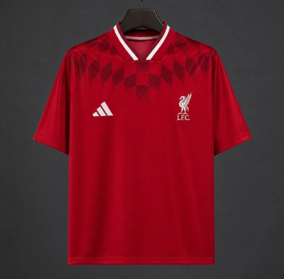 26/27 Liverpool Red Geometric Pattern Retro Special Edition Jersey