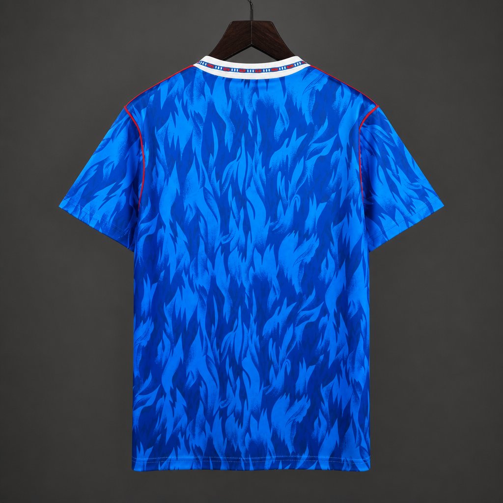 Retro 90/91 Southampton FC Blue with Flame Pattern Away Jersey