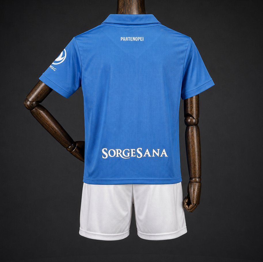 26/27 Kids Kits Napoli Home Blue Jersey