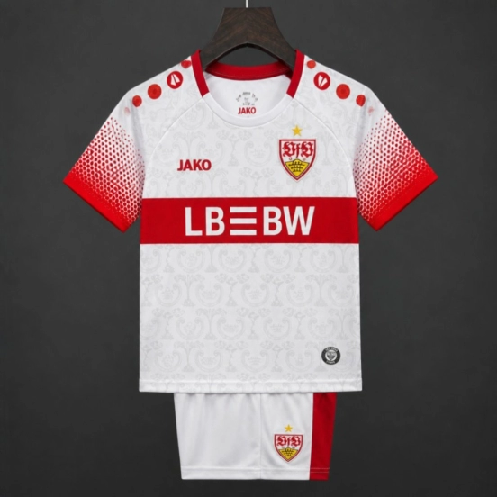 26/27 Kids VfB Stuttgart Home White/Red Jersey