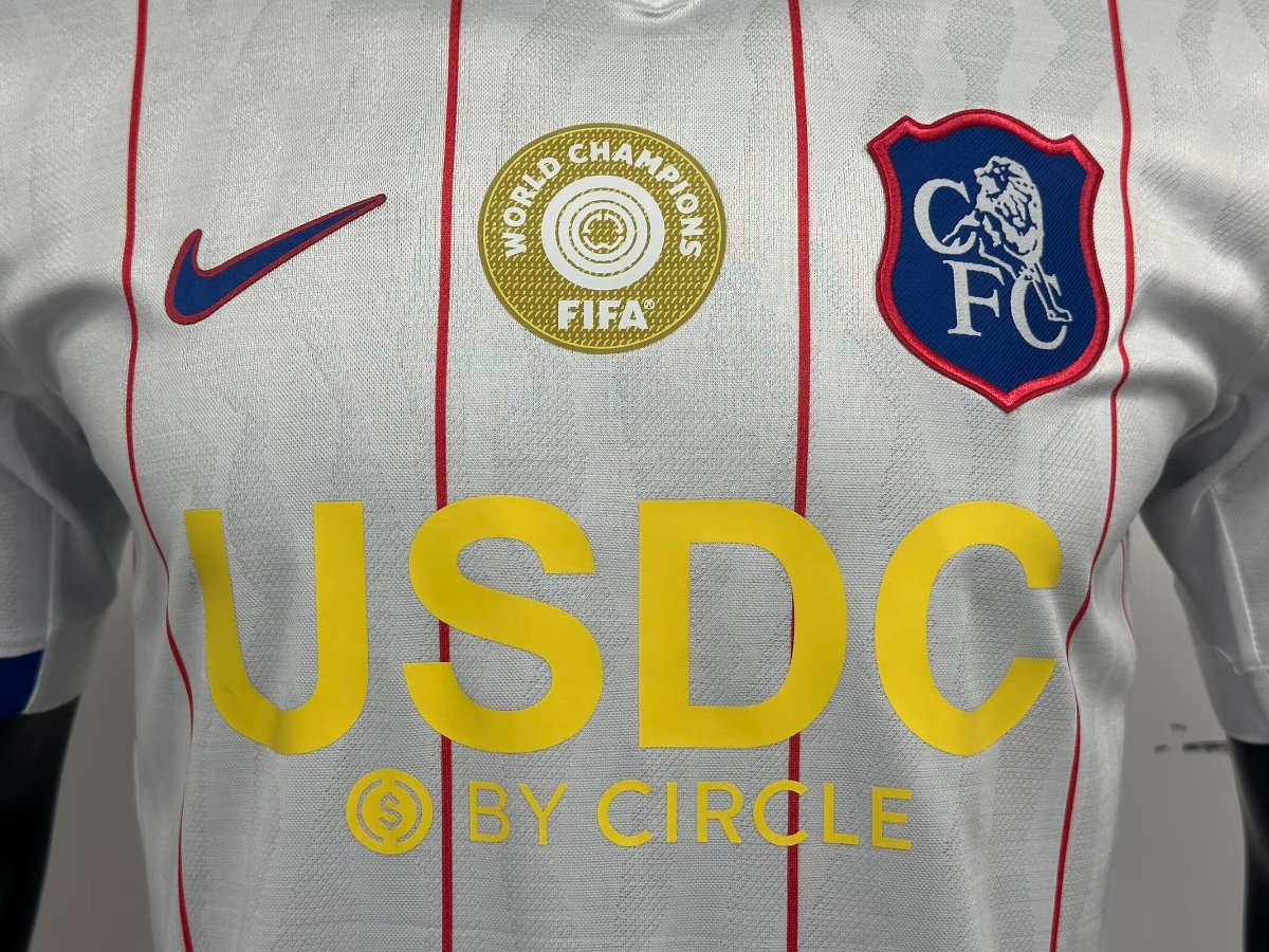 Player Version 26/27 Chelsea Away White Jersey With Sponsor