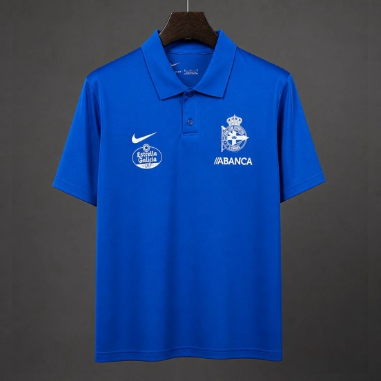 26/27 RC Deportivo de La Coruña Royal Blue Polo Training Shirt