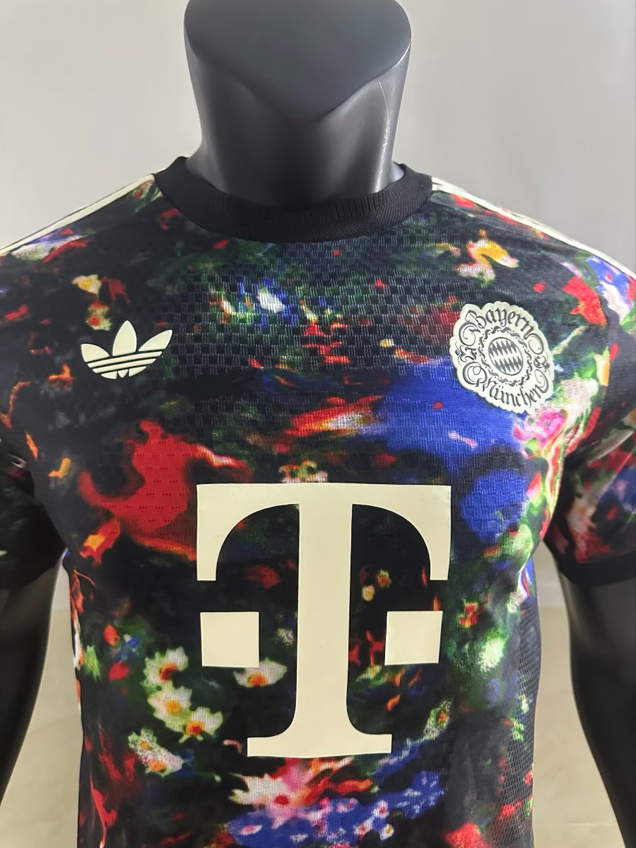Player Version 26/27 FC Bayern München Black with Floral Abstract Allover Print Third Jersey