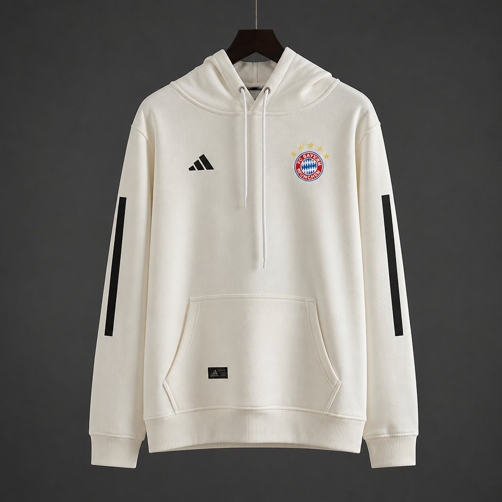 26/27 Bayern Muich Home Cream Hoodie 9 Colors