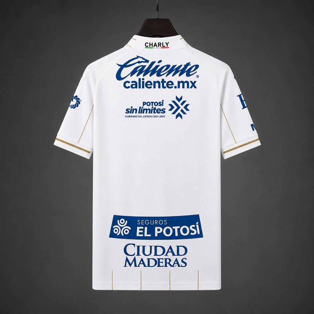 26/27 Atletico San Luis Away White Stripes Jersey