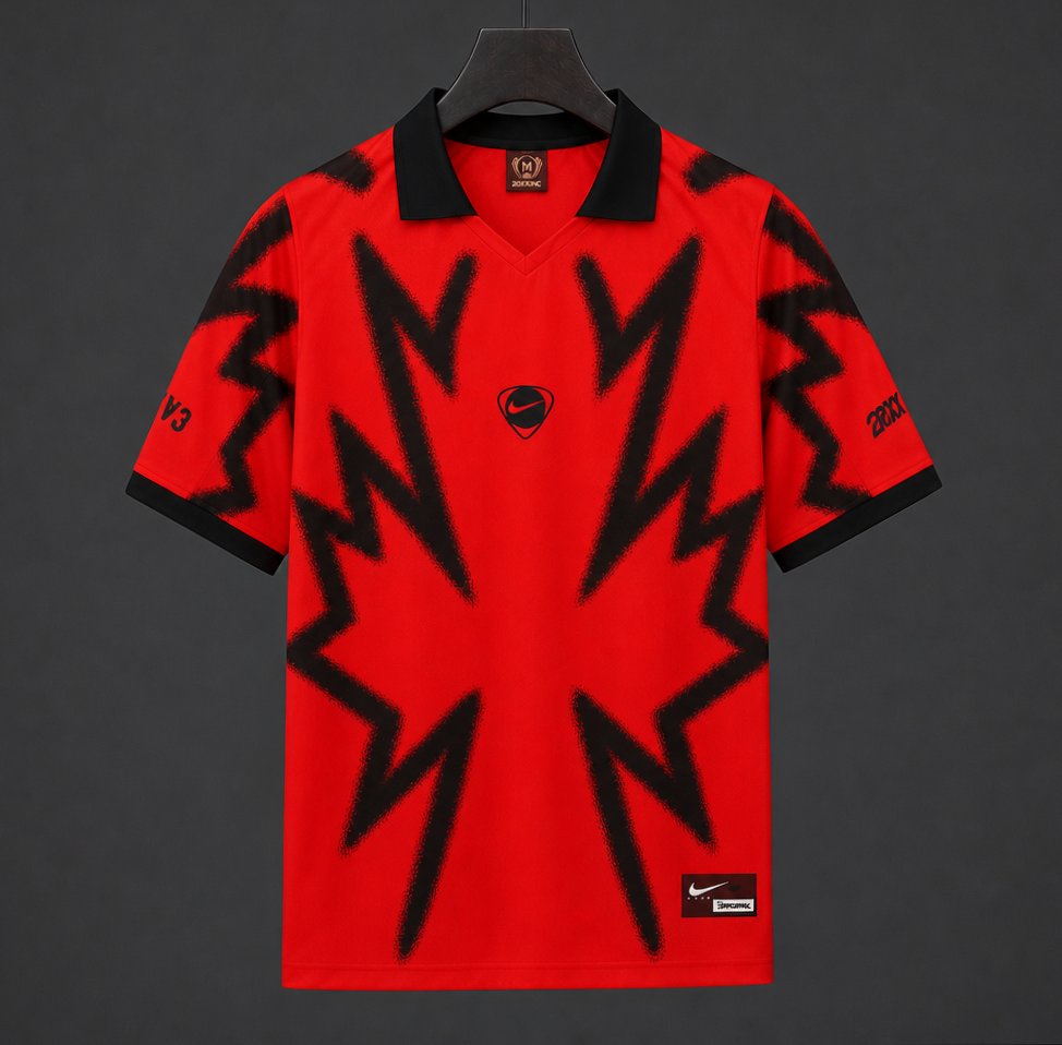 2026 Canada x Travis Scott Cactus Jack Total 90 Retro Red Jersey