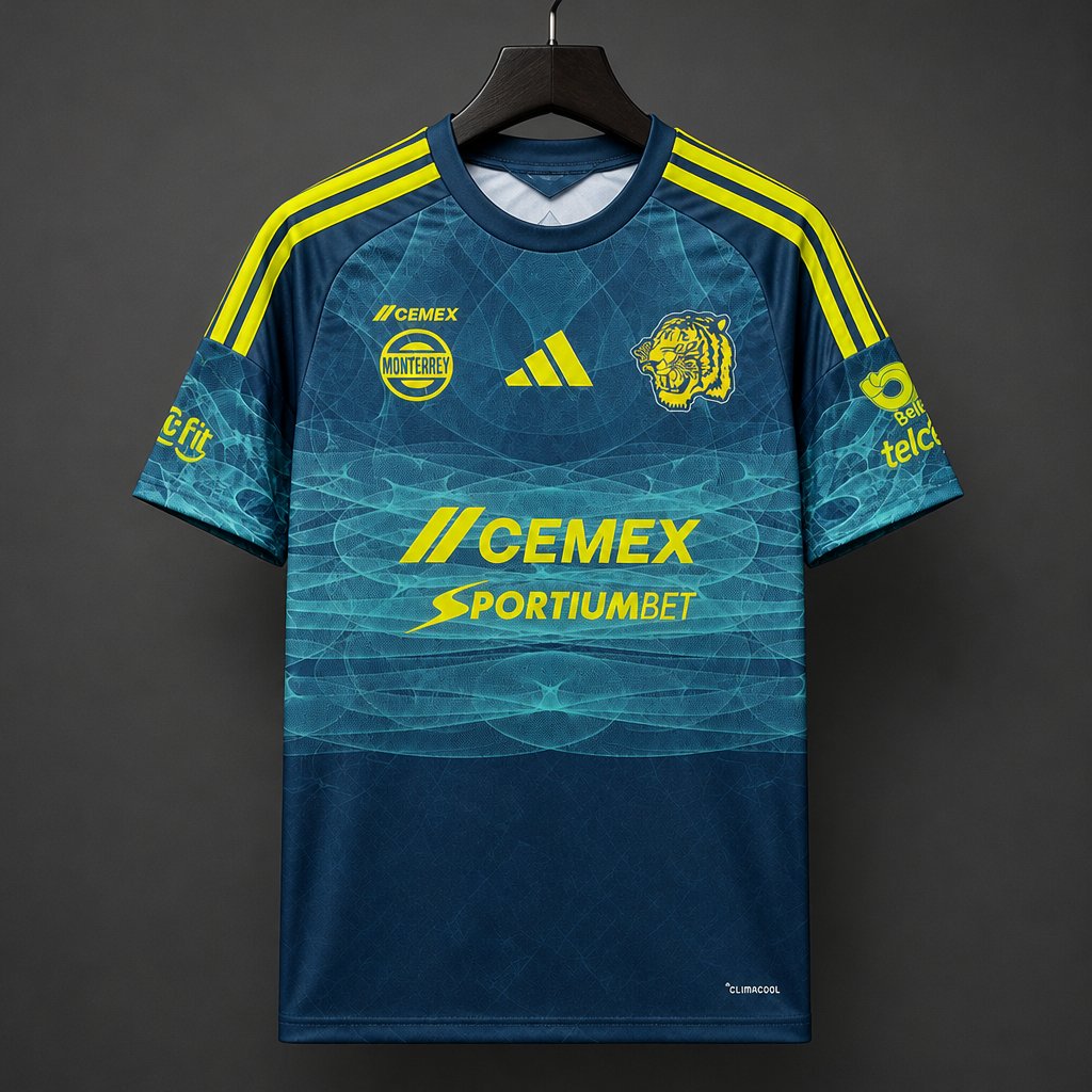 26/27 Tigres UANL Third Teal Jersey