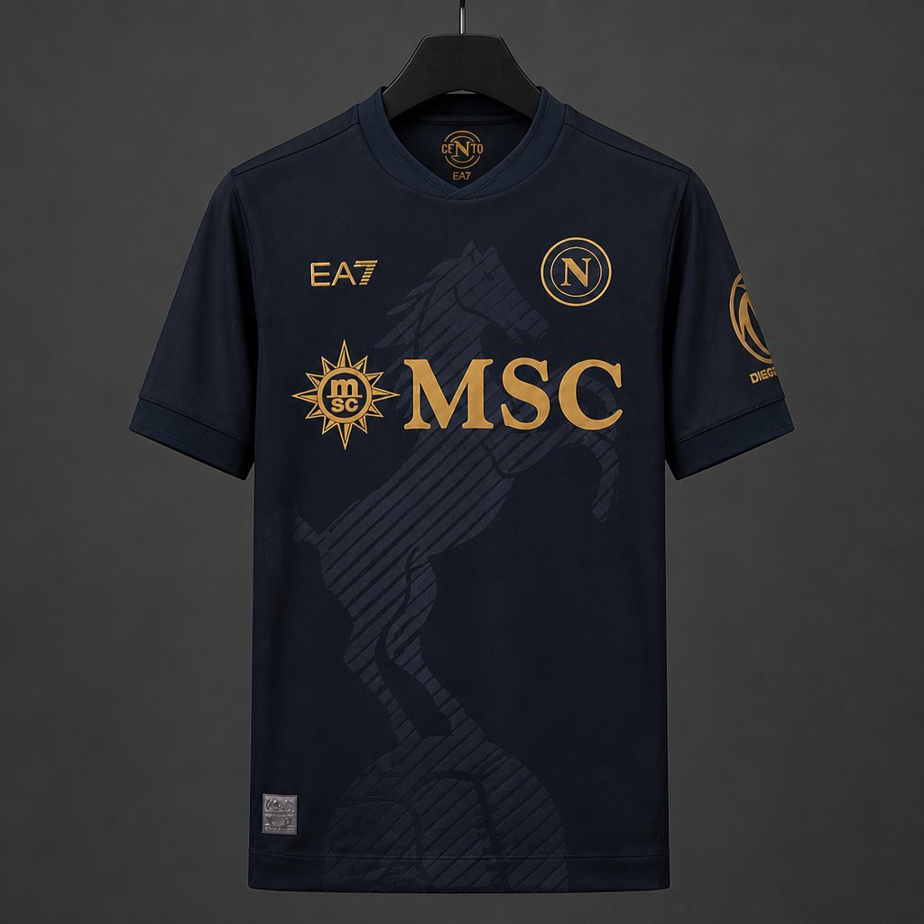 26/27 Napoli Champions League Third Black Jersey